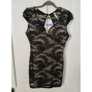 Black lace dress